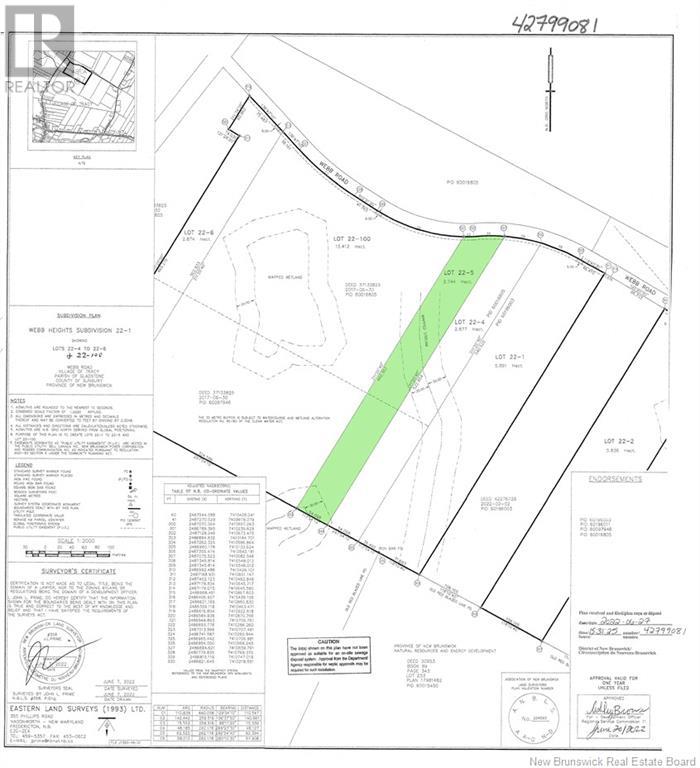 Lot Webb Road, Tracy, New Brunswick  E5L 1B1 - Photo 2 - NB108776