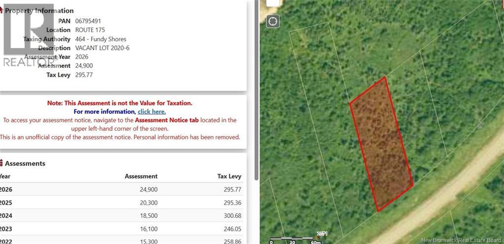 Lot 2020-6 Route 175, Lepreau, New Brunswick